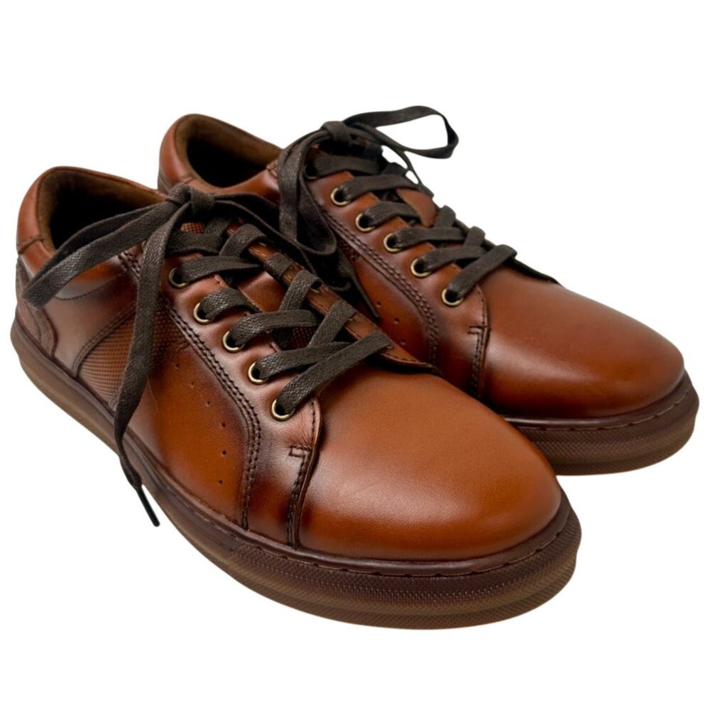 Arkbird Brown Leather Oxford Casual Sneakers Men's Sz 7